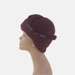 Wine Celine Robert CIMETTE Wool Turban - Big Bag NY