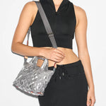 MZ Wallace Micro Sutton Silver Metallic Camo - Big Bag NY