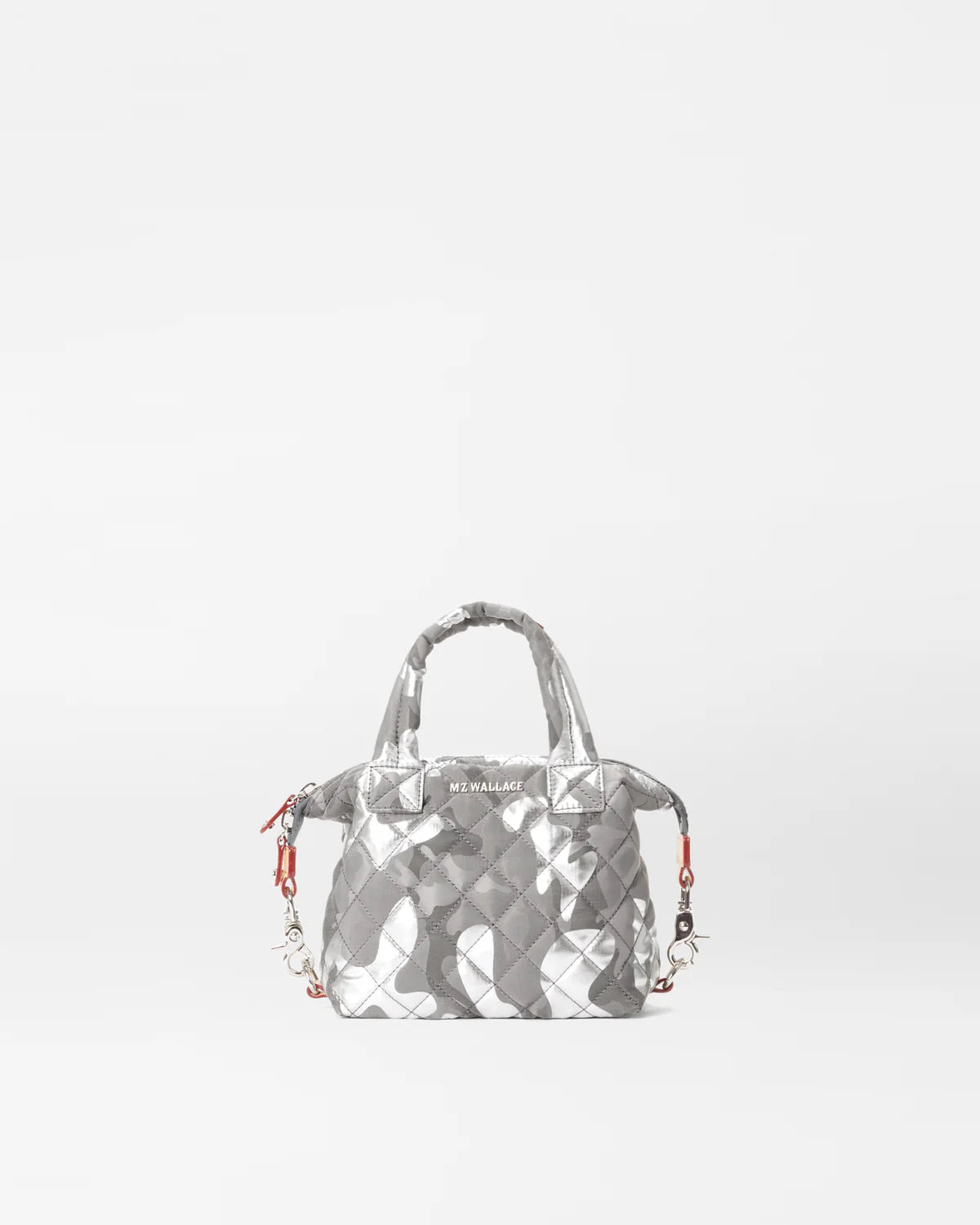 MZ Wallace Micro Sutton Silver Metallic Camo - Big Bag NY