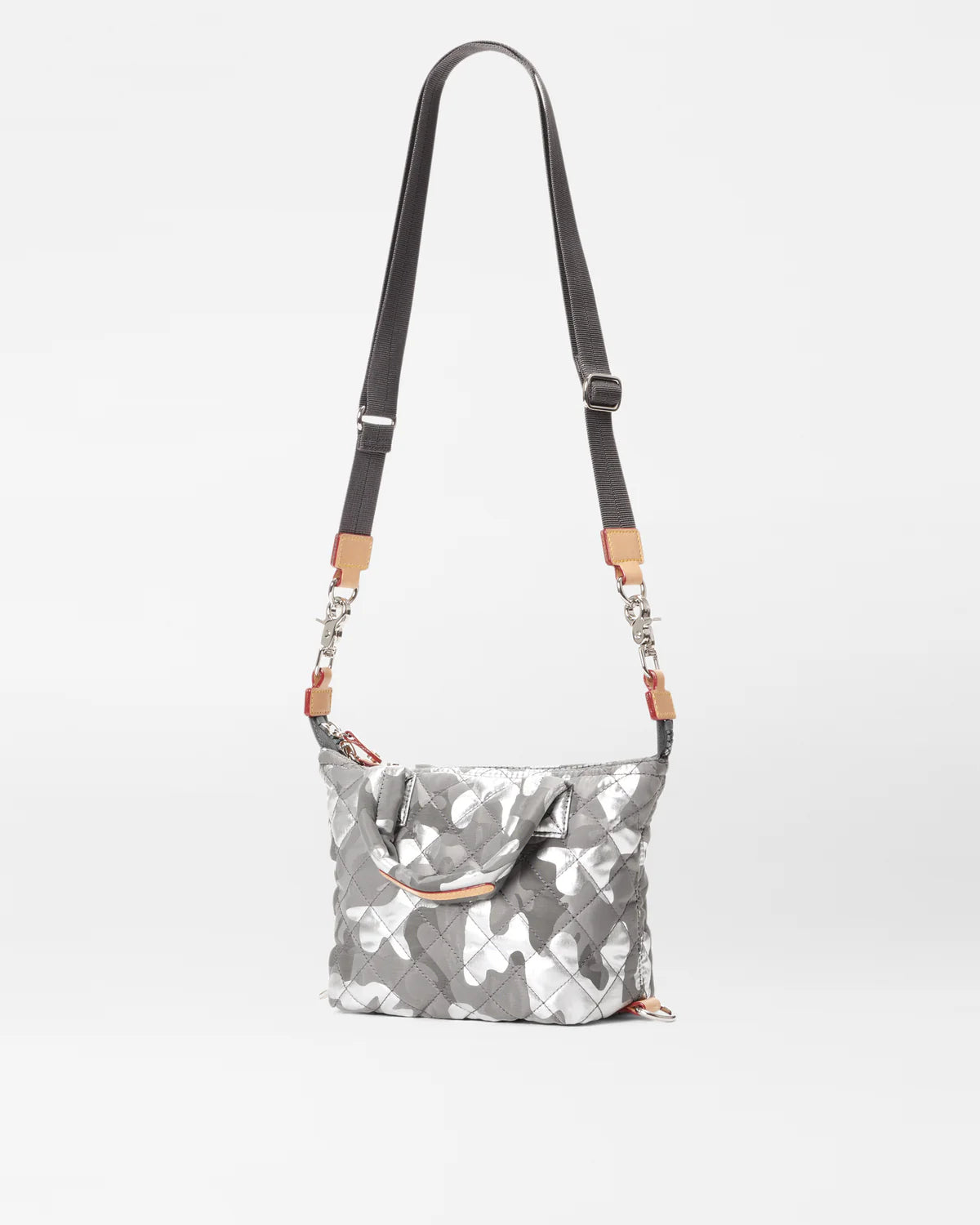 MZ Wallace Micro Sutton Silver Metallic Camo - Big Bag NY