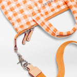 MZ WALLACE Micro Sutton in Sunset Orange Gingham - Big Bag NY