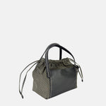 PLINIO Drawstring Small Tote in Black - Big Bag NY
