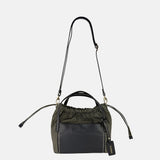 PLINIO Drawstring Small Tote in Black - Big Bag NY