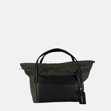 PLINIO Drawstring Small Tote in Black - Big Bag NY