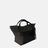 PLINIO Drawstring Small Tote in Black - Big Bag NY