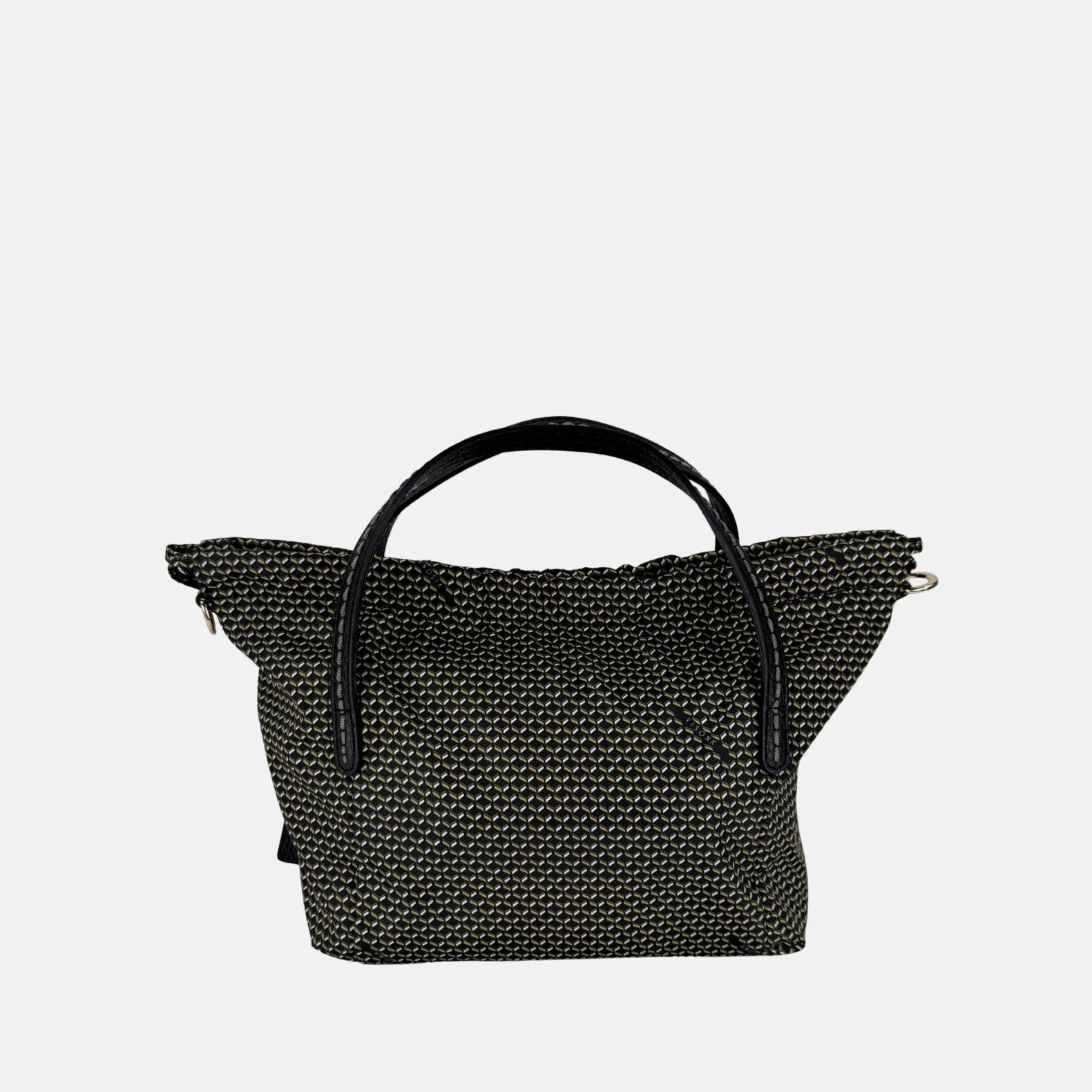 PLINIO Drawstring Small Tote in Black - Big Bag NY