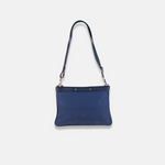 PLINIO Dual Compartment Crossbody Bag in Navy  - Big Bag NY