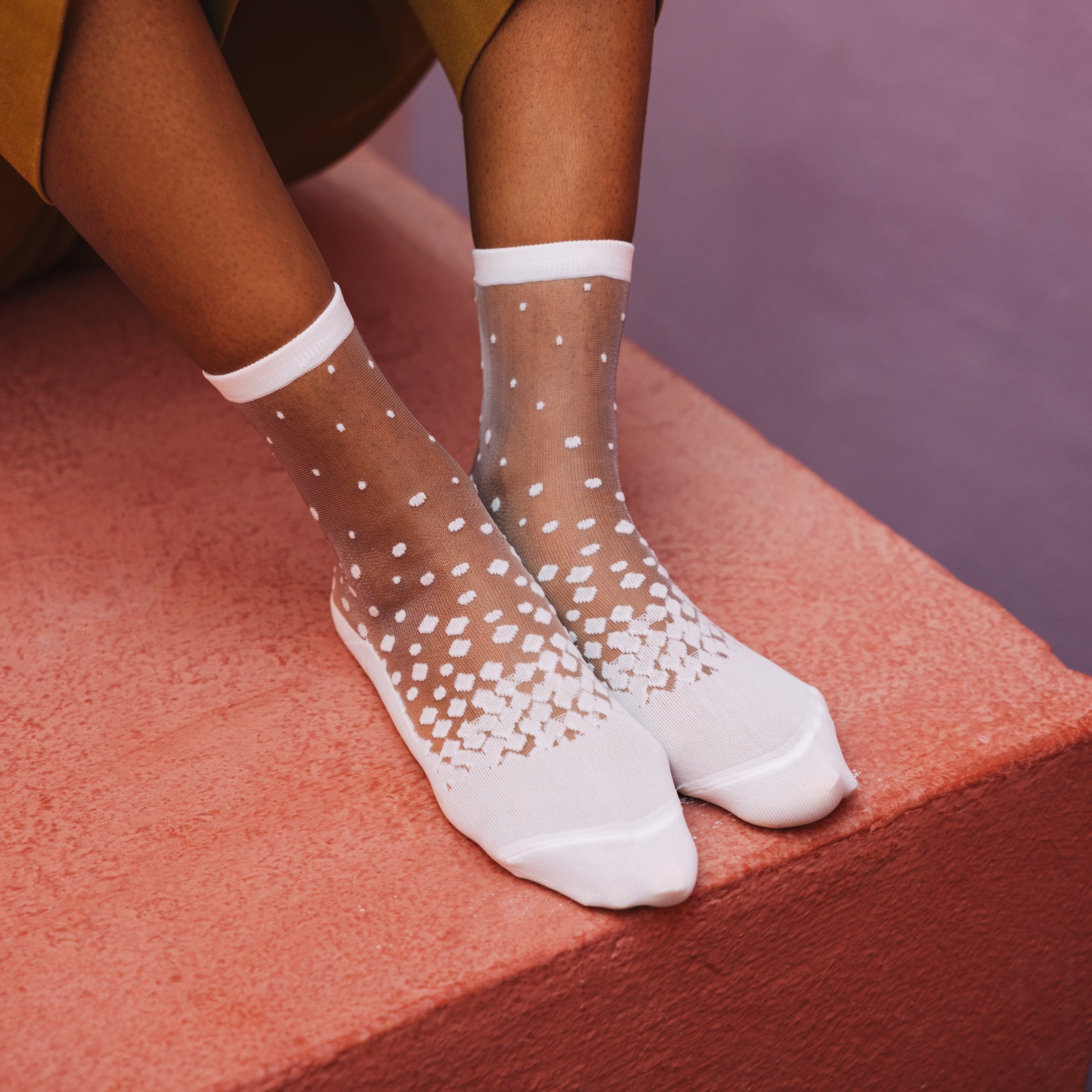 Atelier St Eustache Nakameguro Sock in White - Big Bag NY