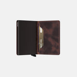 Secrid Slimwallet in Vintage Leather in Chocolate - Big Bag NY