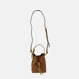 Gianni Chiarini Sienna Mini Suede Crossbody in Cognac - Big Bag NY