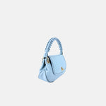 Plinio Visona Cherie Woven Top Handle Shoulder Bag in Artico - Big Bag NY