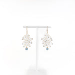 Lina's Medium Grey/Blue Branch Earrings - Big Bag NY
