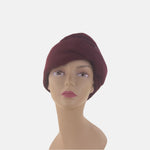 Wine Celine Robert CIMETTE Wool Turban - Big Bag NY