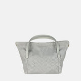 PLINIO Drawstring Small Tote in Greige - Big Bag NY