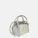 PLINIO Drawstring Small Tote in Greige - Big Bag NY
