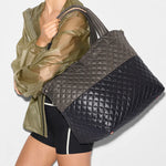 MZ Wallace Large Metro Tote Deluxe in Black Magnet - Big Bag NY