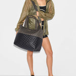 MZ Wallace Large Metro Tote Deluxe in Black Magnet - Big Bag NY