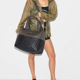 MZ Wallace Large Metro Tote Deluxe in Black Magnet - Big Bag NY