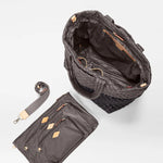 MZ Wallace Large Metro Tote Deluxe in Black Magnet - Big Bag NY