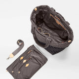 MZ Wallace Large Metro Tote Deluxe in Black Magnet - Big Bag NY