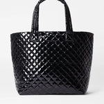 MZ Wallace Large Metro Tote Deluxe in Black Lacquer - Big Bag NY
