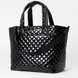 MZ Wallace Large Metro Tote Deluxe in Black Lacquer - Big Bag NY
