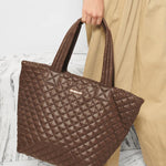 MZ Wallace Medium Metro Tote Deluxe  Walnut - Big Bag NY