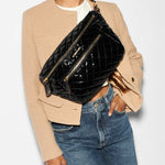 MZ Wallace Crosby Crossbody Sling in Black Lacquer - Big Bag NY