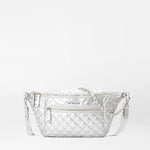 MZ Wallace Crosby Crossbody Sling Matte Silver - Big Bag NY