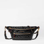 MZ Wallace Crosby Crossbody Sling in Black Lacquer - Big Bag NY