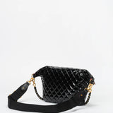 MZ Wallace Crosby Crossbody Sling in Black Lacquer - Big Bag NY