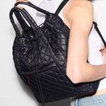 MZ Wallace Metro Convertible Backpack in Black - Big Bag NY