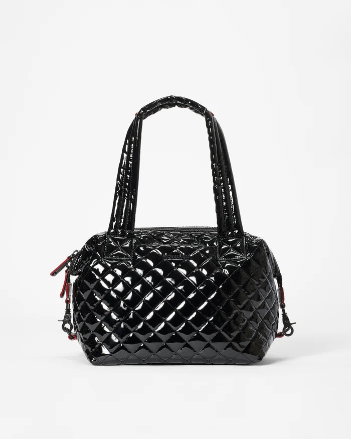 MZ Wallace Medium Sutton Deluxe in Black Lacquer - Big Bag NY