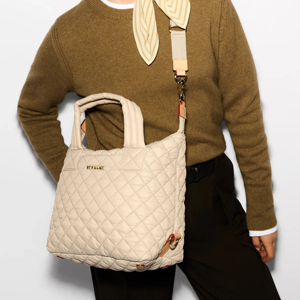 MZ Wallace Small Sutton Deluxe in Buff - Big Bag NY