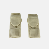 Cashmere and Wool Fingerless Glove with Hood