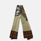 Franca Wool Blend Scarf in Beige