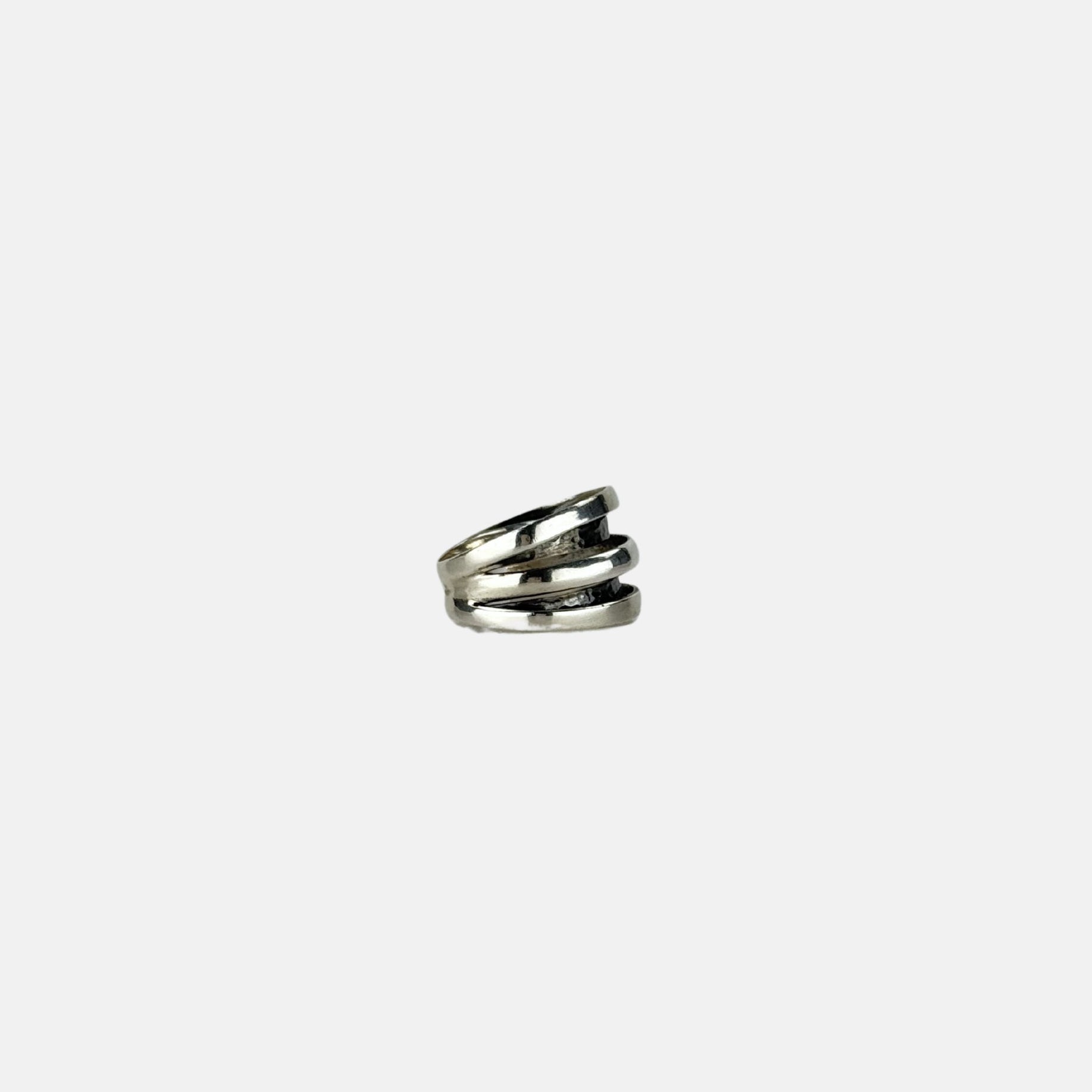 Ithil Stacked Silver Ring - Big Bag NY