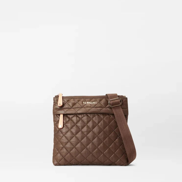 MZ Wallace Metro Flat Crossbody in Walnut - Big Bag NY