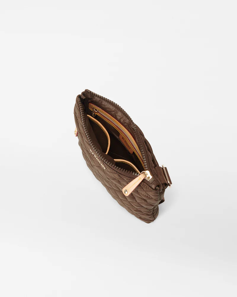 MZ Wallace Metro Flat Crossbody in Walnut - Big Bag NY