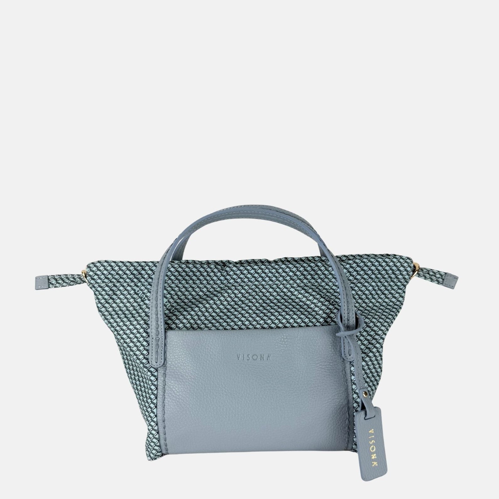 PLINIO Drawstring Small Tote in Cristallo - Big Bag NY