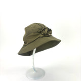Rain Hat with Flower Detail