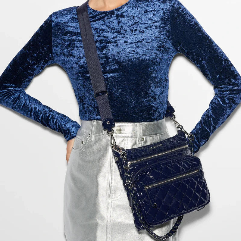 MZ Wallace Downtown Crosby Navy Lacquer - Big Bag NY