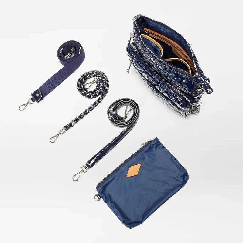 MZ Wallace Downtown Crosby Navy Lacquer - Big Bag NY