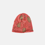 CA4LA Grunge Knit Cap Beanie in Orange - Big Bag NY