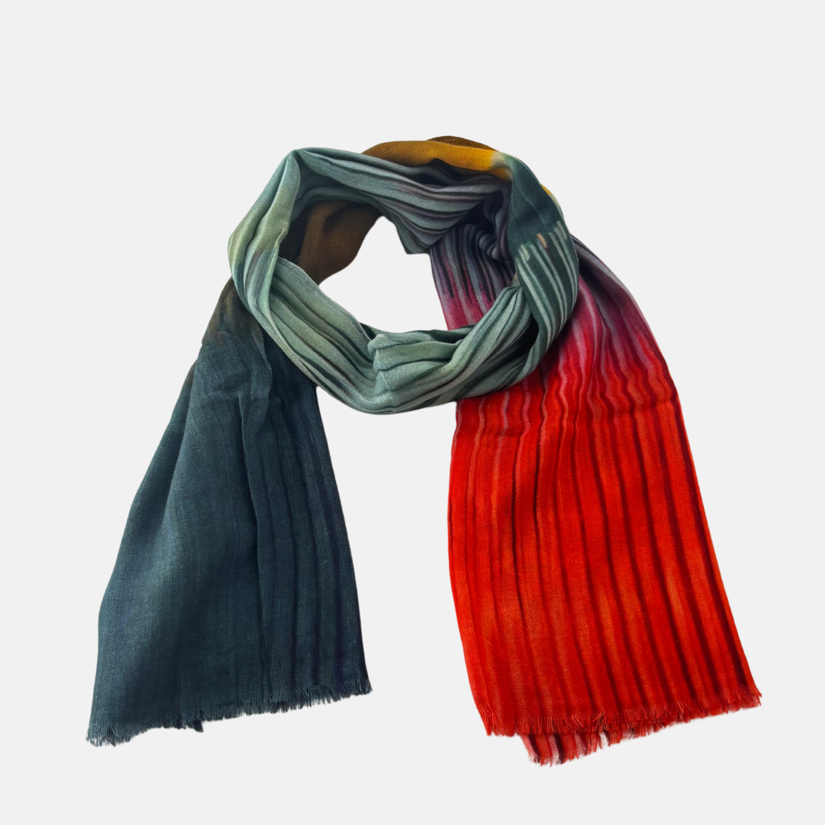 Tradition Textiles Accordion Wool Scarf - Big Bag NY