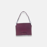 Rossi Front Flap Leather Crossbody in Burgundy - Big Bag NY