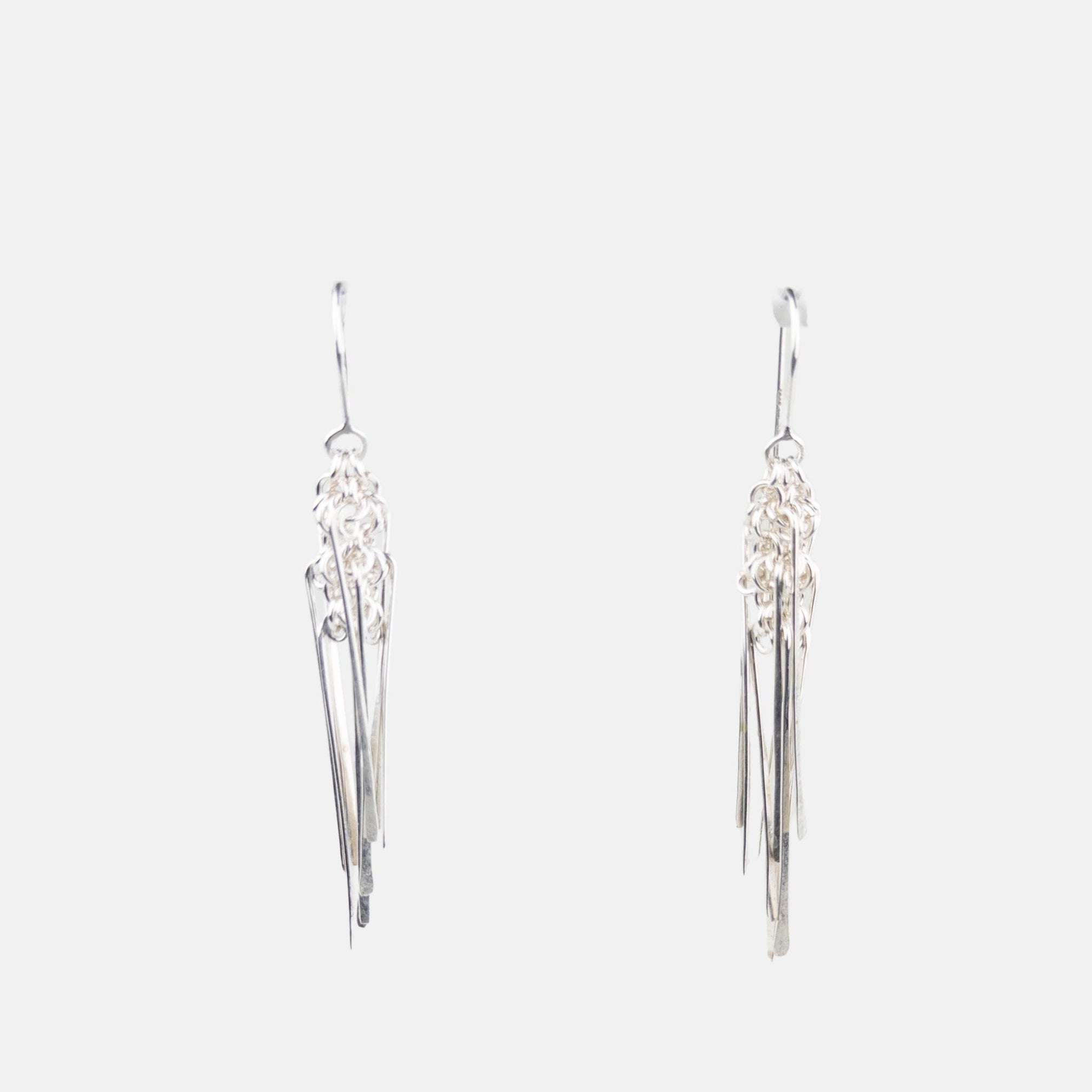 Alison Evans Silver Long Jellyfish Earrings -  Big Bag NY