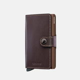 Secrid Miniwallet in Original Leather in Chocolate- Big Bag NY