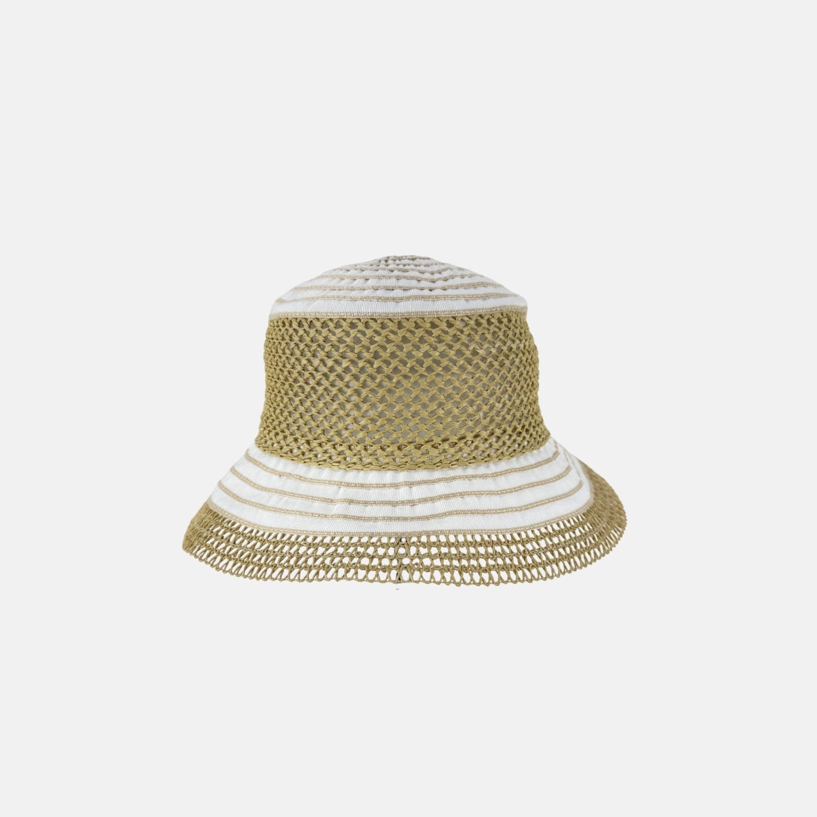 Grevi Raffia Mesh Foldable Bucket Hat - Big Bag NY