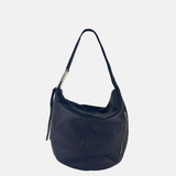 Angi Venezia Large Asymmetric Hobo with Silver Ornament - Big Bag NY